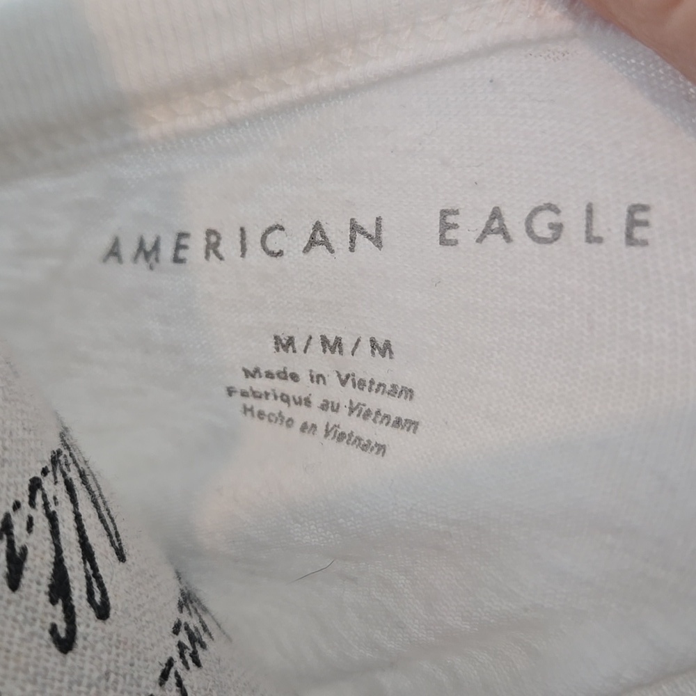 American Eagle Outfitters White Short Sleeve Tee - Picture 3 of 4